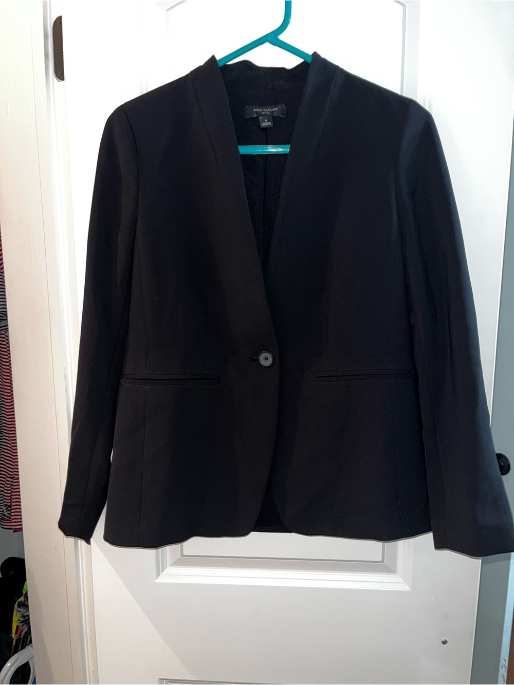 Ann Taylor Black Single-Button Blazer